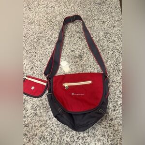 sherpani Red and Black Messenger Crossbody Bag